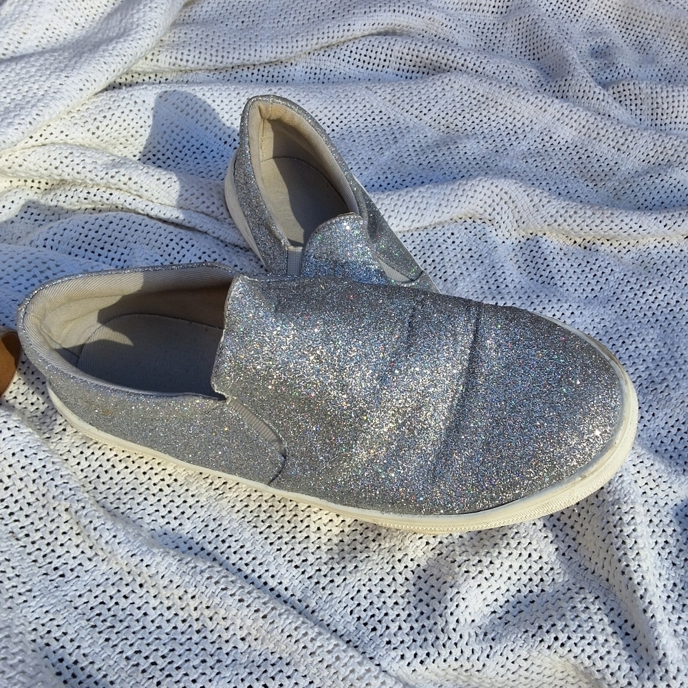 Matisse Silver Glitter sneakers 9.5 - Picture 6 of 12
